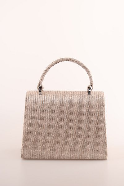 weem bag Geantă Venezia pentru femei Weembag cu mâner cu dungi cu nod