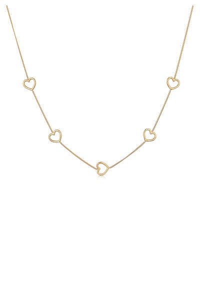 ELLI Necklace Ladies Heart Symbol Love Cut-out In 925 Sterling Silver