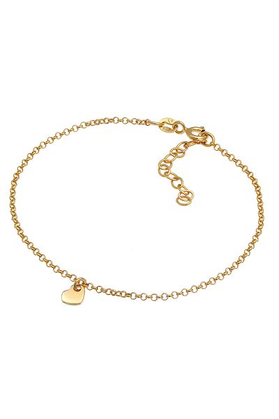 ELLI Bracelet Ladies Heart Love Romantic Pea Necklace Trend Minimal Adjustable In 925 Sterling Silver