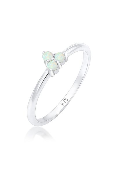 ELLI Inel Cerc Geo Trend Opal Argint Sterling 925