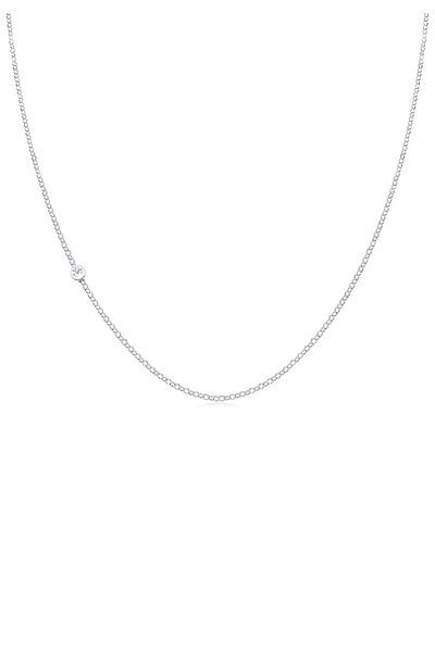 ELLI Colier damă simplu cu diamant (0.03 CT.) din argint 925