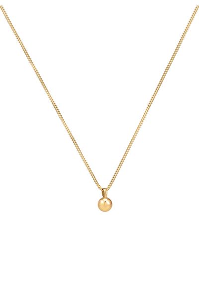 ELLI Necklace Ladies Ball Pendant Geo Look Panzerkette Basic Trend In 925 Sterling Silver