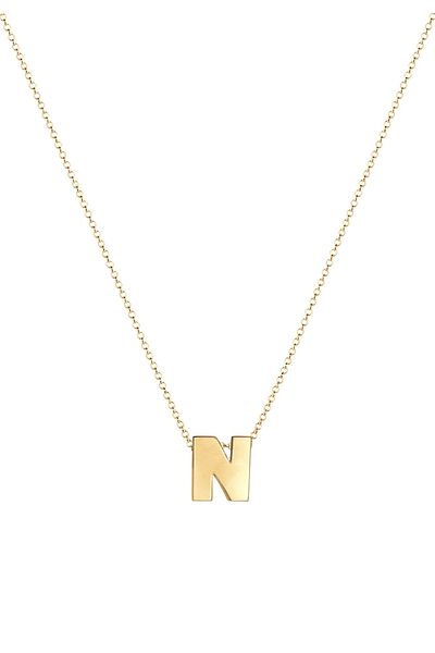 ELLI Necklace Women Letter N Initials Minimal In 925 Sterling Silver