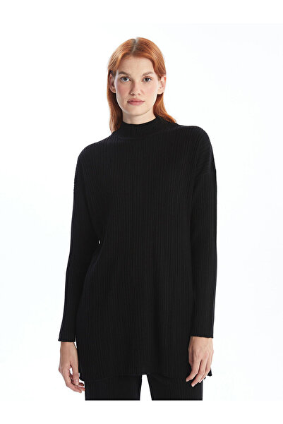 LC Waikiki Lw - Stand Collar Plain Long Sleeve Women's Knitwear Tunic