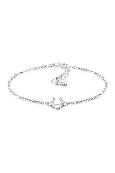ELLI Brățară Potcoavă Talisman Noroc Cristale Zirconia Argint 925