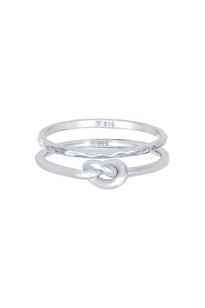 ELLI Inel Ladies Duo Knot Trend Basic Minimal În Argint Sterling 925