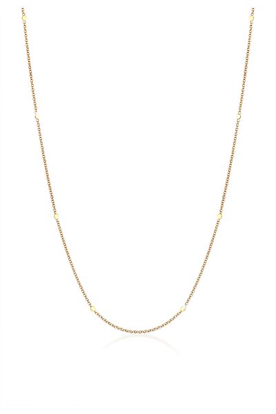 ELLI Necklace Ladies Pea Chain Pendant Coin Basic In 925 Sterling Silver