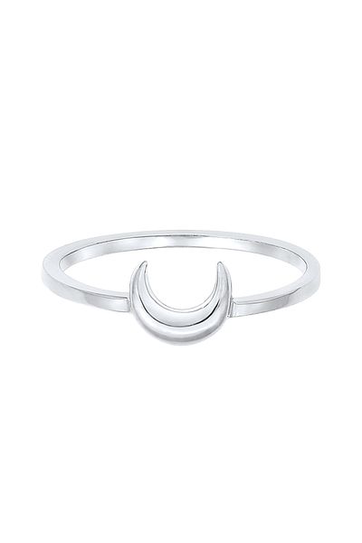 ELLI Ring Damen Halbmond Astro Basic Trend aus 925 Sterling Silber