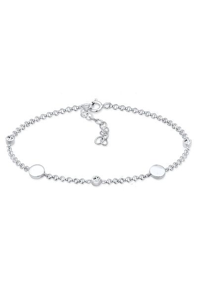 ELLI Bracelet Ladies With Platelets And Crystals In 925 Sterling Silver
