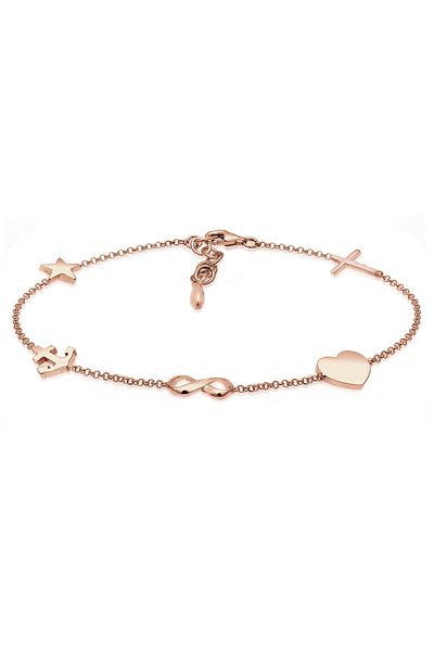 ELLI Bracelet Ladies Cross Heart Infinity Anchor Star In 925 Sterling Silver