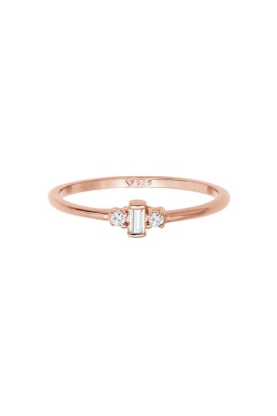 ELLI Inel premium pentru femei - Solitaire cu topaz filigran de logodnă, aur din argint 925 P