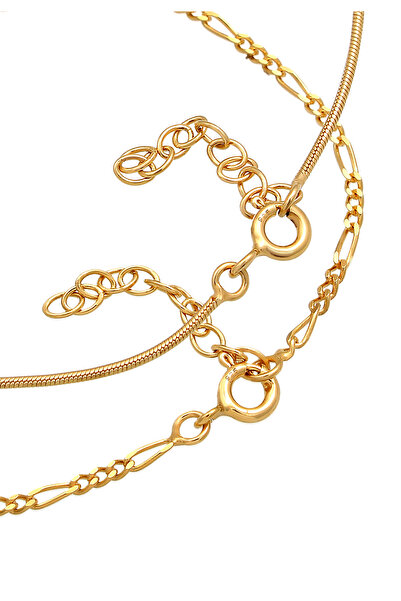 ELLI Dámský kulatý filigránový náramek Figaro ze sterlingového stříbra 925