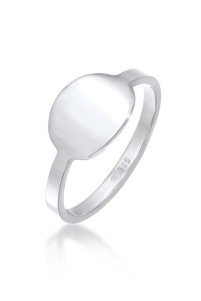 ELLI Inel de damă cu sigiliu Basic Trend Geo Minimal din argint 925