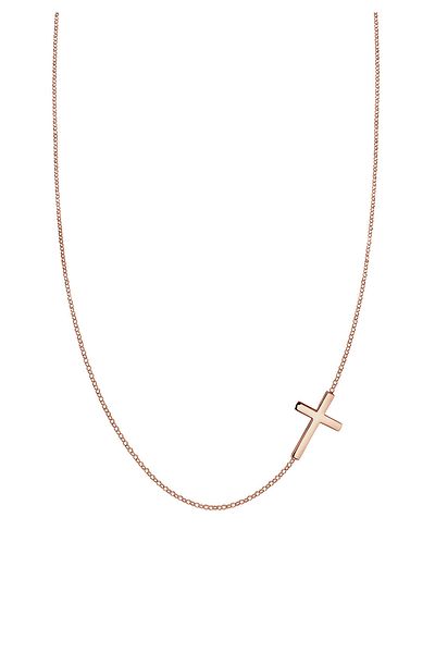 ELLI Necklace Ladies Cross Pendant Religion Basic In 925 Sterling Silver Gold Plated
