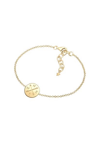 ELLI Bracelet Ladies Compass Wanderlust Talisman In 925 Sterling Silver