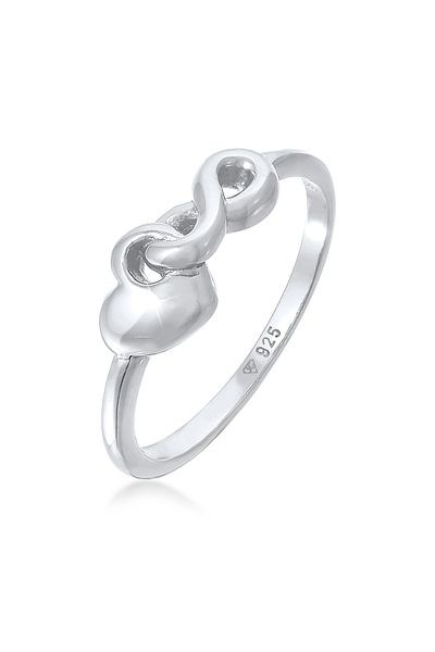 ELLI Inel pentru dama Heart Infinity contopit în argint 925