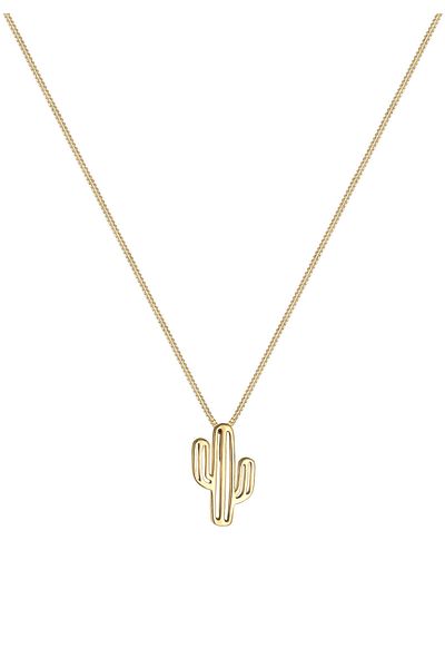 ELLI Necklace Cactus Desert Trend 925 Sterling Silver