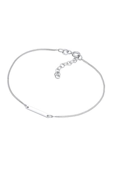 ELLI Ladies Ladies Plain Plate Personalization gravable in 925 Sterling Silver