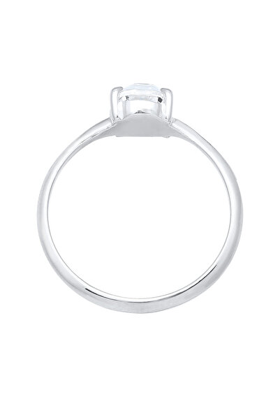 ELLI Dámský elegantní zásnubní prsten s krystaly ze sterlingového stříbra 925