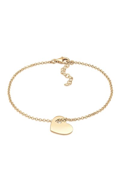 ELLI Bracelet Ladies Heart Love Cut-out In 925 Sterling Silver