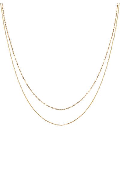 ELLI Necklace Women Choker Venetian Chain Twisted Filigree Basic In 925 Sterling Silver
