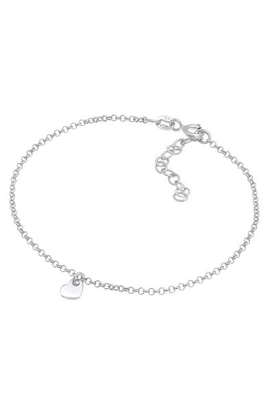ELLI Bracelet Ladies Heart Love Romantic Pea Necklace Trend Minimal Adjustable In 925 Sterling Silver