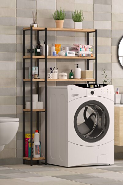 EGEMEV Çamaşır Makinesi Üstü Düzenleyici   BOL RAFLI COK AMAÇLI  Banyo Rafı Çamaşır Makinası DOLABI