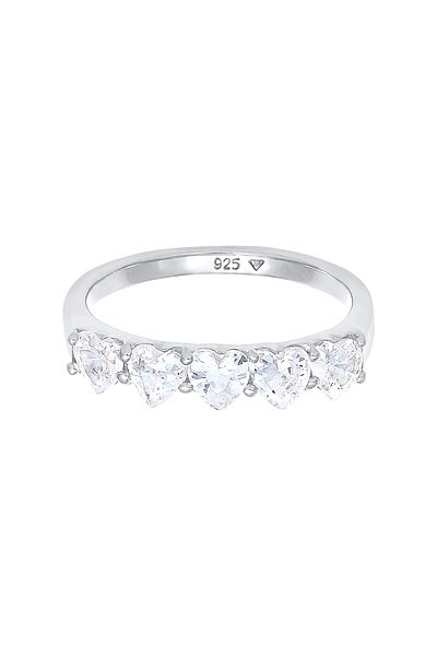 ELLI Inel Dama Inima Logodna Dragoste Elegant Cu Cristale Zirconiu In Argint Sterling 925