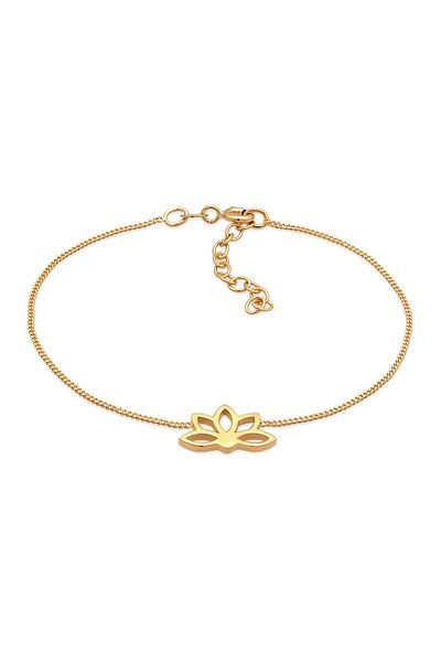 ELLI Bracelet Ladies Lotus Flower Pendant Spiritual In 925 Sterling Silver