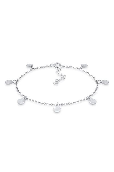 ELLI Brățară Femei Monedă Trombocită Cerc Basic Geo Look Ajustabilă În Argint Sterling 925