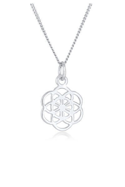 Nenalina Dámský náhrdelník s květinou života a ornamentem symbol květiny ze s...