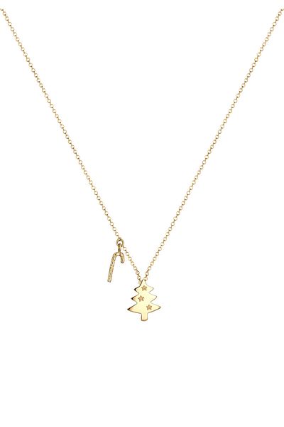 ELLI Necklace Women Fir Tree Pendant Playful In 925 Sterling Silver