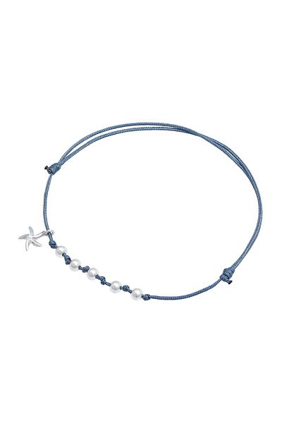 ELLI Bracelet Ladies Starfish Balls Starfish Summer Trend Adjustable In 925 Sterling Silver