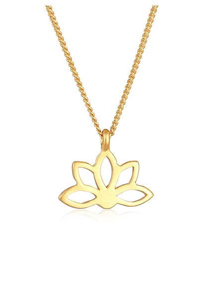 ELLI Necklace Ladies Lotus Flower Pendant Spiritual In 925 Sterling Silver