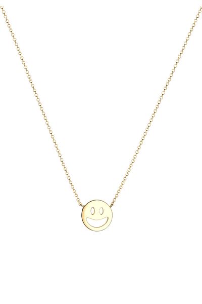 ELLI Necklace Ladies With Smiling Face 925 Sterling Silver