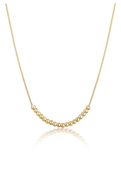 ELLI Necklace Ball Chain Basic Combinable Geo Look 925 Sterling Silver