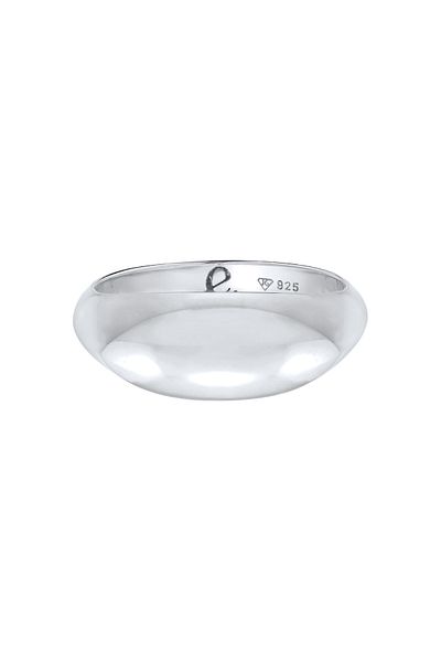 ELLI Inel Premium Inel Damă Signet Marquise Design Basic În argint 925 placat cu rodiu