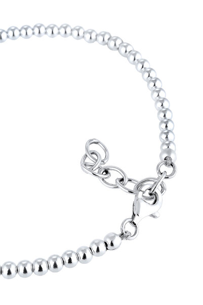 ELLI Korálkový náramek s přívěskem z měsíčního kamene ze sterlingového stříbra 925