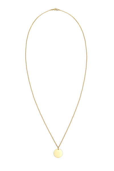 ELLI Dámský náhrdelník s přívěskem, kulatý, základní, ze sterlingového stříbra 925