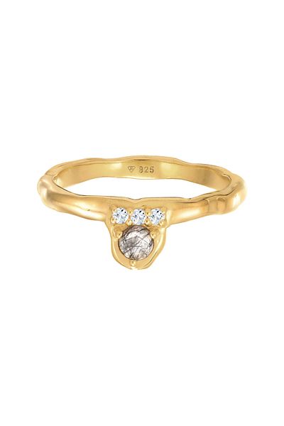 ELLI Ring Ladies Engagement With Tourmaline Quartz And Topaz Gemstone In 925 Sterling Silver Gold