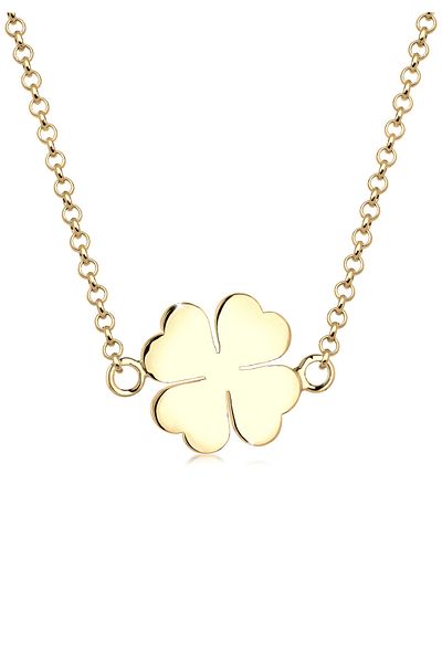 ELLI Necklace Ladies Shamrock Lucky Charm In 925 Sterling Silver