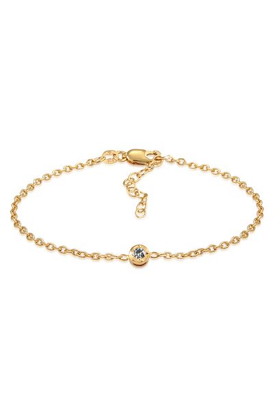 ELLI Bracelet Ladies Solitaire Filigree Salt Pepper With Diamond (0.11 CT.) Adjustable In 925 Sterling Si