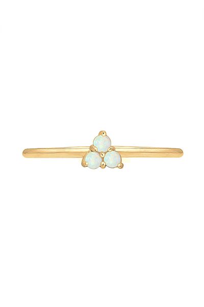 ELLI Ring Circle Geo Trend Opal 925 Sterling Silver