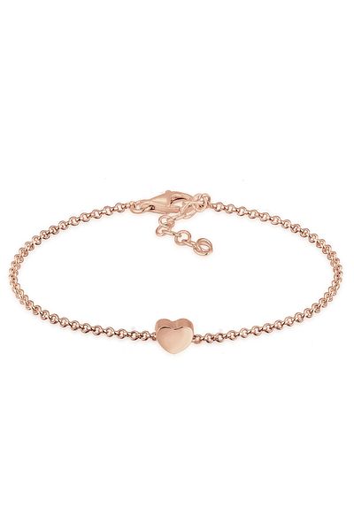 ELLI Armband Damen Herz Anhänger Love Filigran aus 925 Sterling Silber