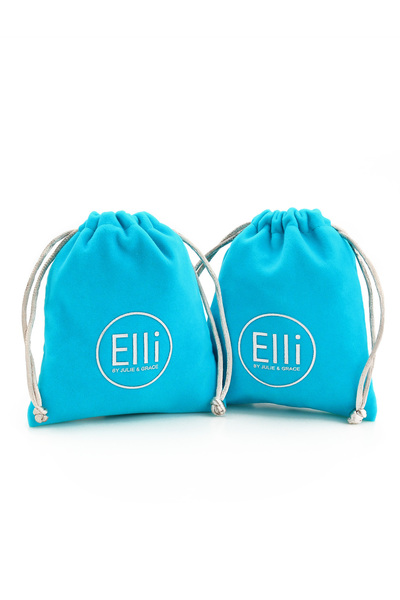 ELLI Dámský náramek s kuličkovým achátem v modrém trendu, nastavitelný, ze sterlingového stříbra 925