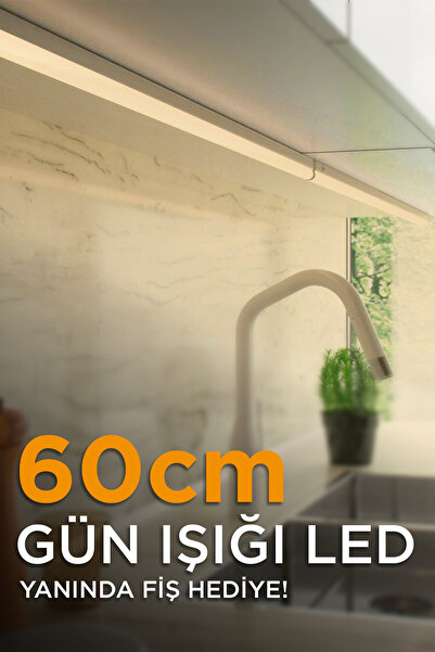 Grn Light 60cm Mutfak Tezgah Aydınlatması - Raf Aydınlatması, Gün Işığı Led A...