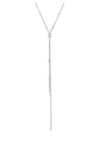 ELLI Colier Colier Y-damă Ball Rod Minimal În argint 925