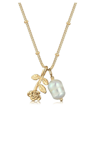 ELLI Pandantiv din argint 925 - design cu flori