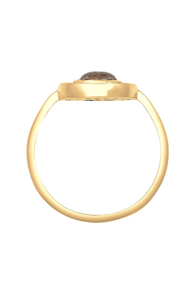 ELLI Prsten Classic Vintage Trend Labradorit Zirconia Crystals 925 Sterling Silver pozlacený