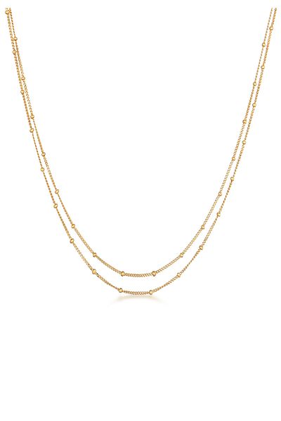 ELLI Necklace Ladies Layer Basic Fine In 925 Sterling Silver